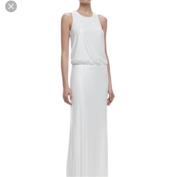 Laundry by Shelli Segal Maxi White Dress - Picture 1 of 7